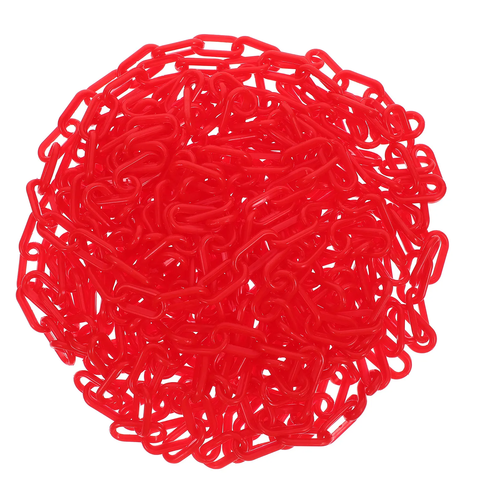 Crowd Control 10m Safety Chain Durable Plastic Barrier Caution Security Chain Detachable for Crowd and Parking Control
