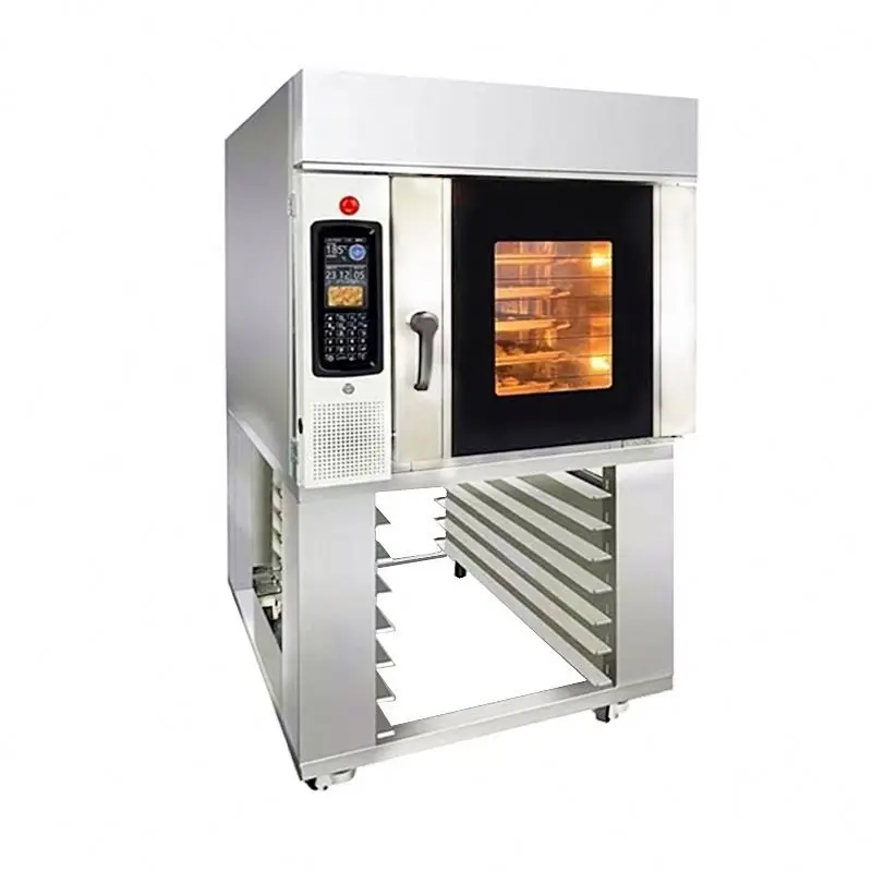 Commercial Industrial Kitchen Bread 10 5 8 Tray Gas Oven Convention Steamer Automatic Electric Gas Convection Oven