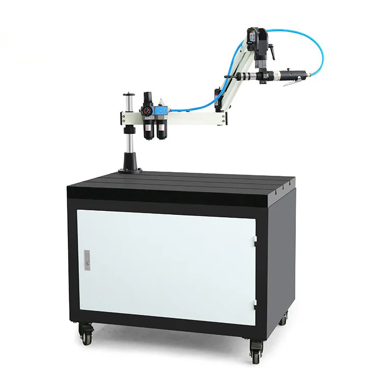 Hot Selling M3-M16 Vertical Flexible Arm Knobs Nuts Rubber Thread Making Manual Screw Air Pneumatic Tapping Machine Tapper