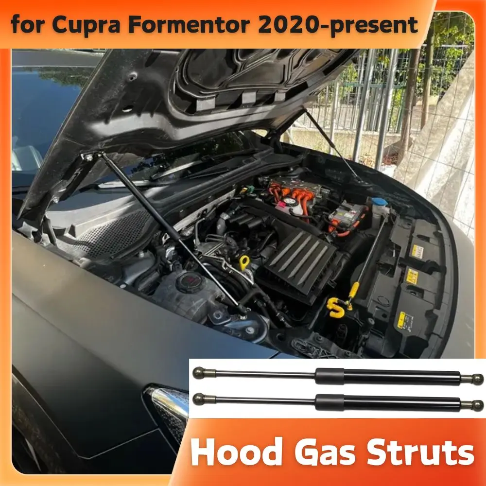 

Стойки капота для Cupra Formentor 2020-настоящее время переднего двигателя, газовые пружины, амортизаторы, подъемные опоры, демпферы, 2 шт.