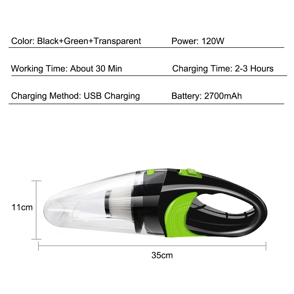 7000PA Car Wireless Vacuum Cleaner Powerful Cyclone Suction Home Portable Handheld Vacuum Cleaning Mini Cordless Vacuum Cleaner