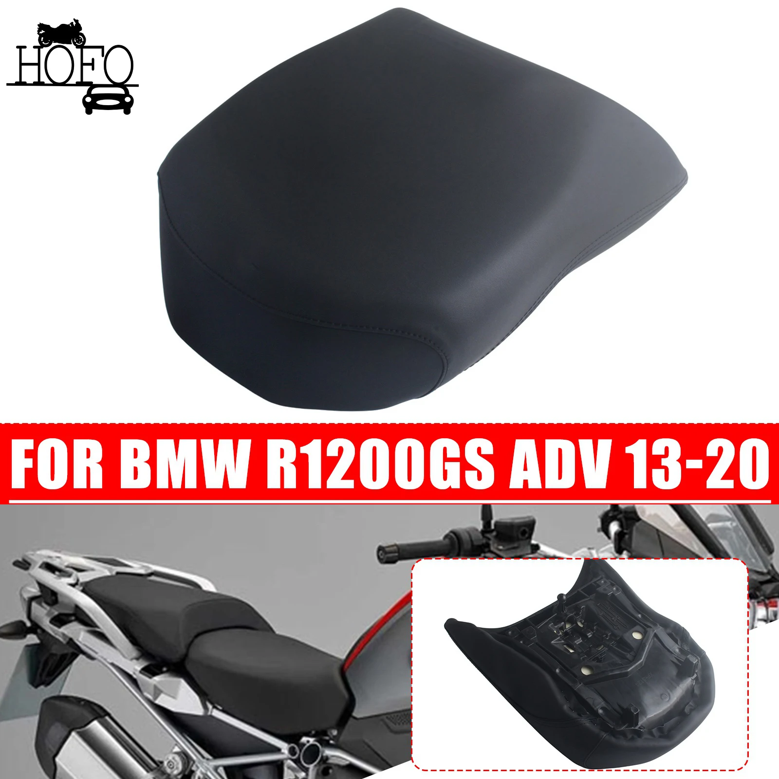

For BMW R1200GS 2013-2018 Motorcycle Rear Pillion Passenger Seat Cushion