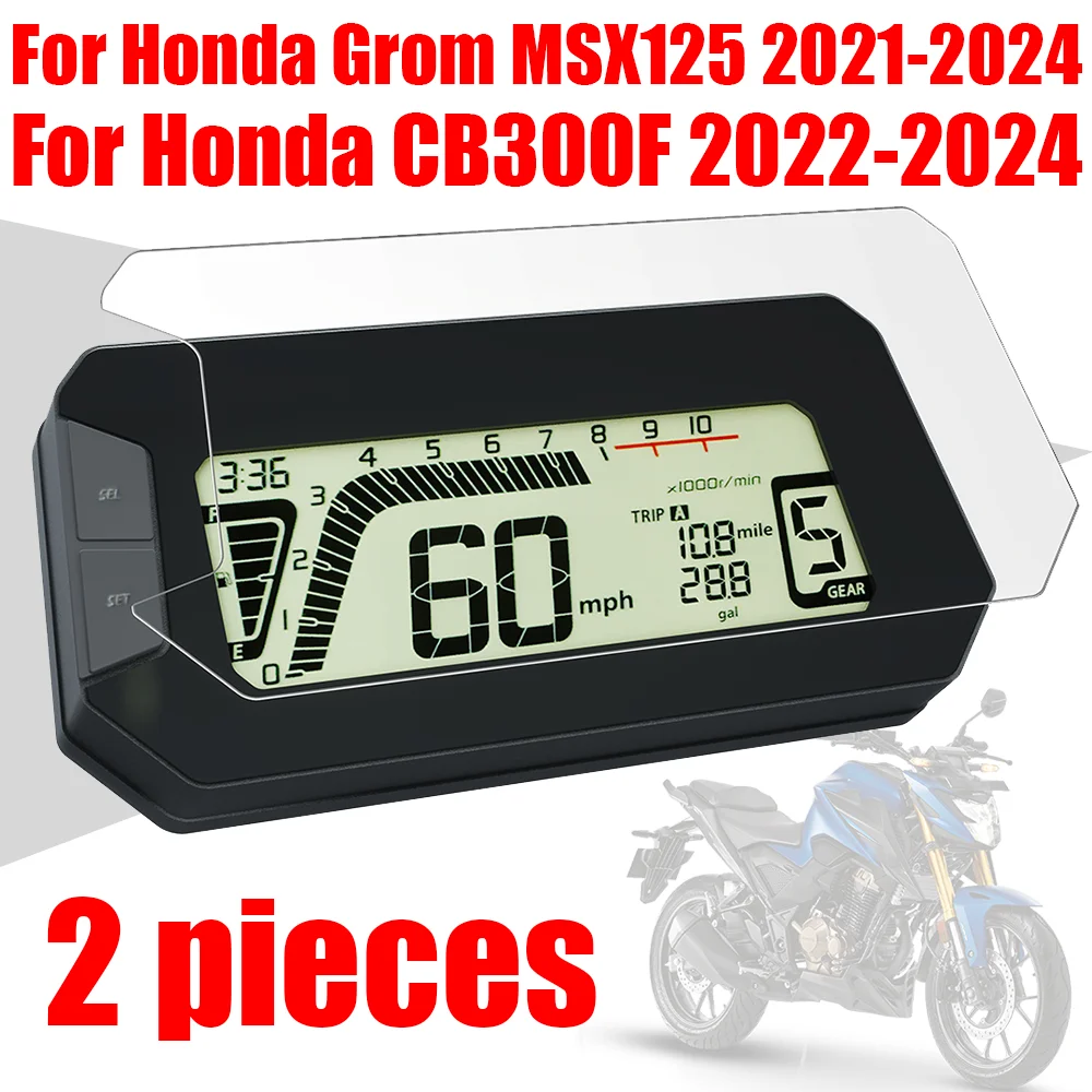 

For Honda Grom MSX 125 MSX125 CB300F Twister CB 300F 300 F Accessories Cluster Scratch Protection Film Dashboard Screen Protecto