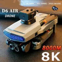 For xiaomi D6 Drone 8K Professional High-Definition Dual Camera Five-Sided Obstacle Avoidance Light Flow ESC Quadcopter Toy