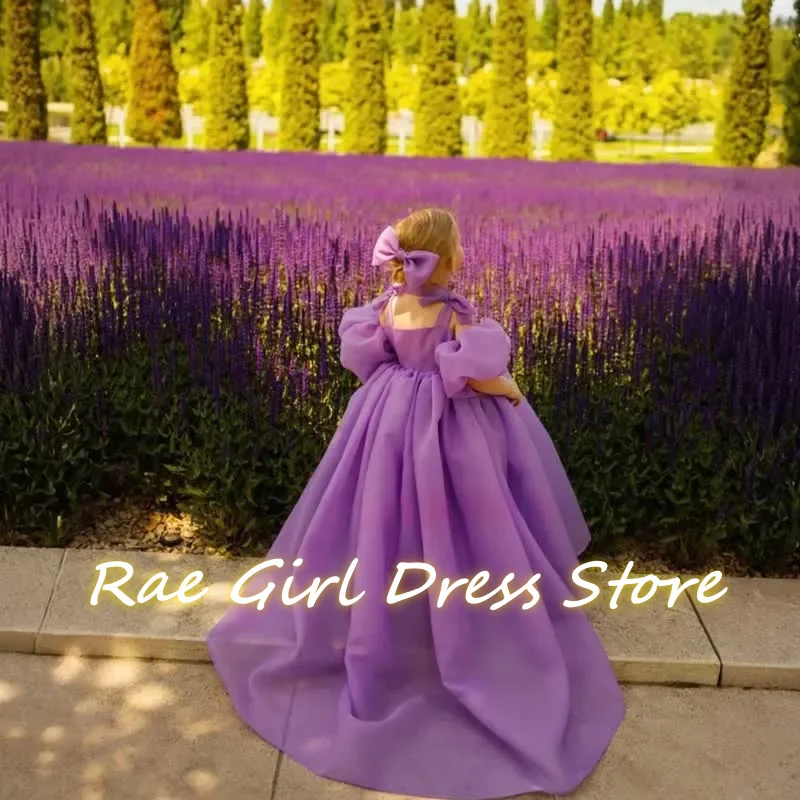 robe-de-demoiselle-d'honneur-en-organza-pour-mariage-seance-photo-champ-de-lavande-longueur-ras-du-sol-grand-nœud-au-dos-robes-de-ceremonie-pour-enfants-personnalisable