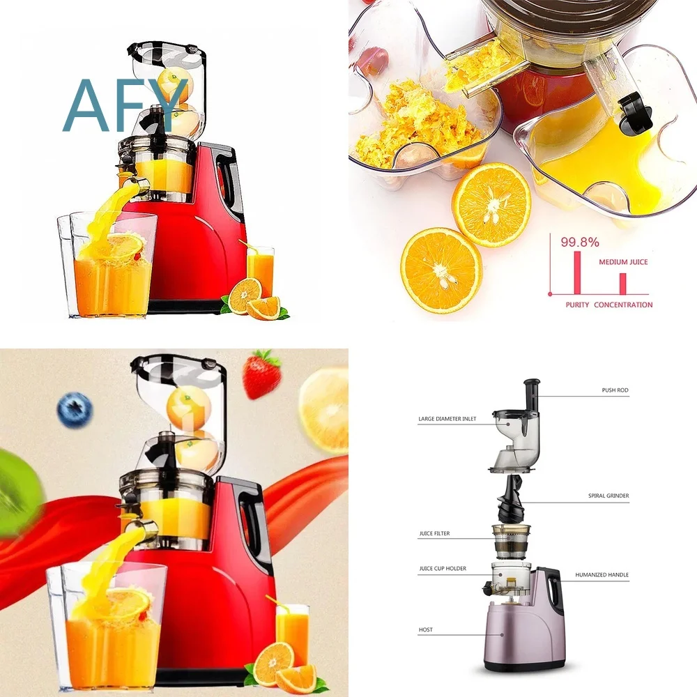 Multifunctional Blender for Juicer Residue Separation Large Diameter Household Fruit Mixer Smoothie Maker Kitchen Appliance