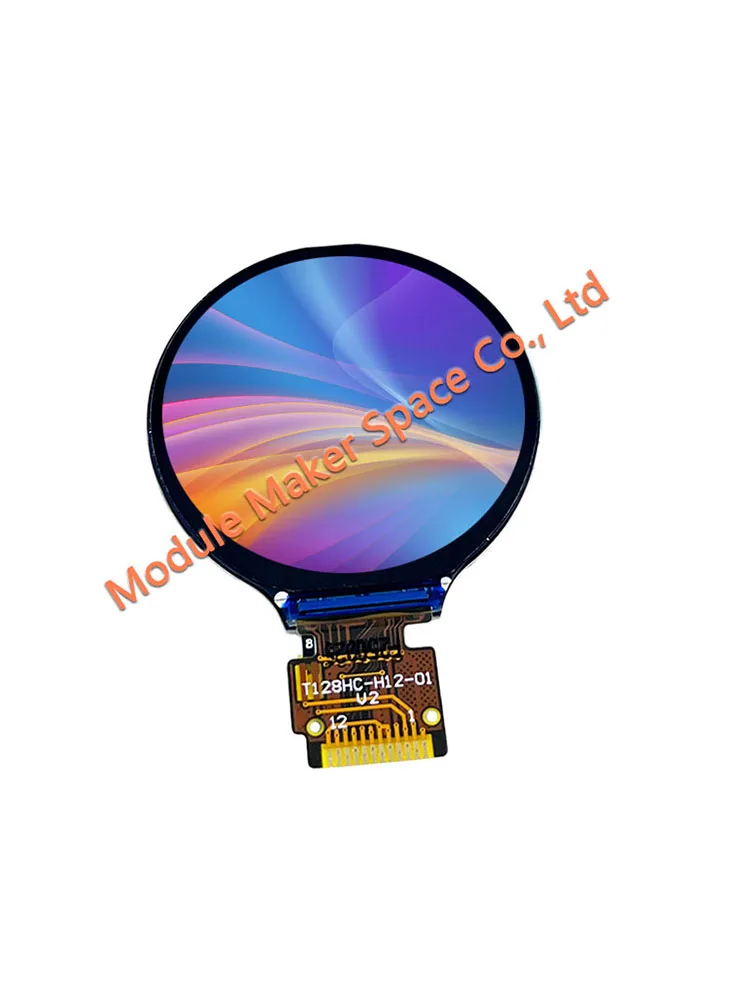 Ekran TFT LCD o przekątnej 1,28 cala, rozdzielczości 240x240, RGB, okrągły, z interfejsem SPI i kontrolerem GC9A01. — zdjęcie produktu 6