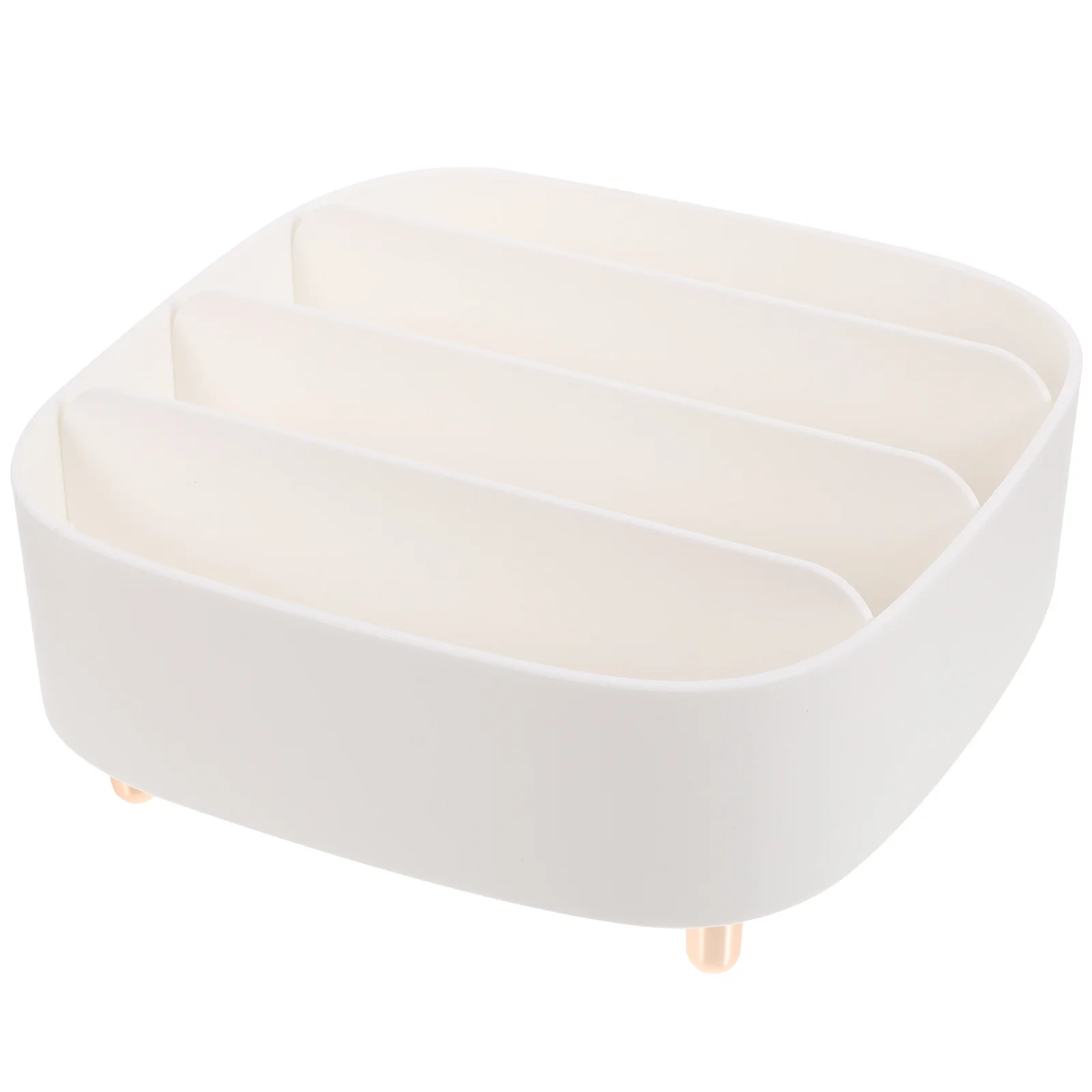 

Eyeshadow Organizer Durable Desktop Cosmetics Storage Box Removable Shelves Neat Makeup Holder Vanity Organizer