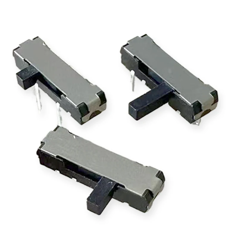 20PCS MSK-23D19 Horizontal Type Edge 8-Pin 2P3T Toggle Switch 13 * 3.5mm DC12V 0.1A 3-Position Dual Row Slide Power Switch