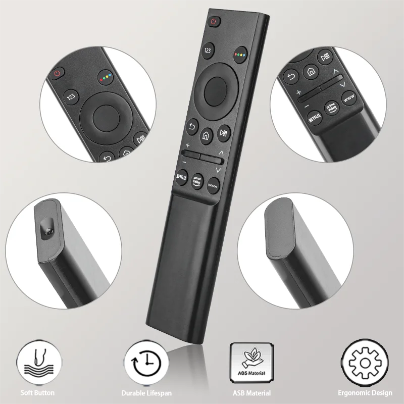 BN59-01358D لاستبدال أزرار Netflix WWW PrimeVideo للتلفزيون الذكي Samsung UN43TU7000KXZL