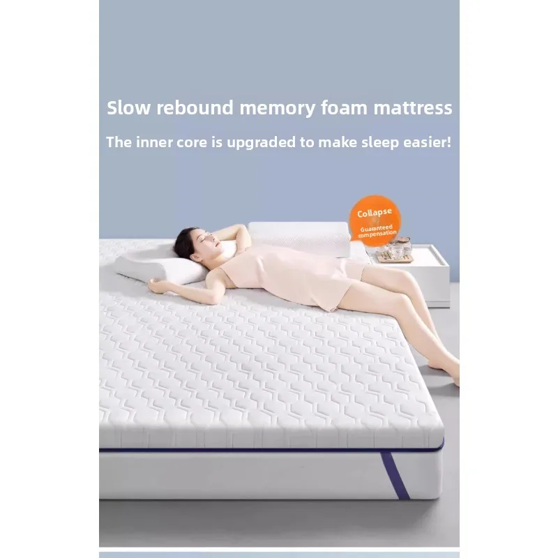 مرتبة سميكة من اللاتكس، وسادة ناعمة، سرير محدد غير قابل للطي للإيجار، مرتبة، وسادة إسفنجية #4