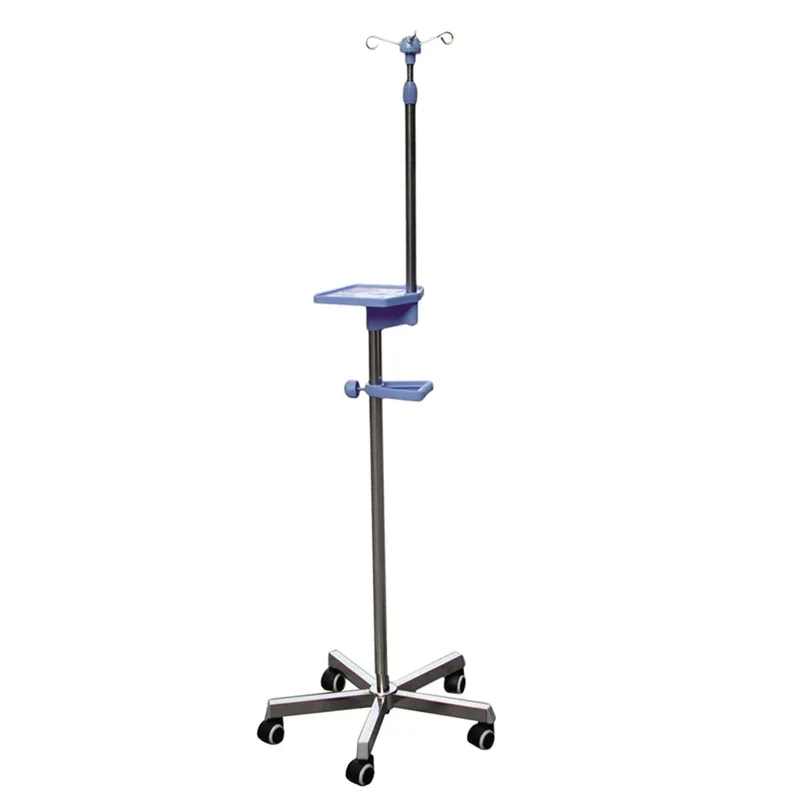 

Portable Stainless Infusion Stand Height Adjustable IV Support