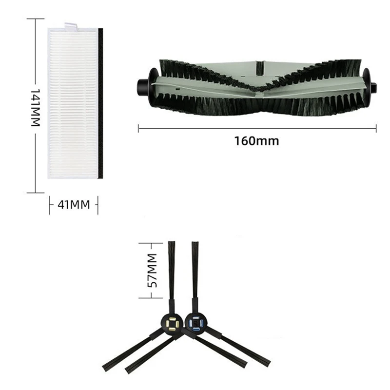 Szczotka główna szczotka z filtrem HEPA filtr główny do odkurzaczy Ilife A7/A9S/X785/X750/X800 akcesoria
