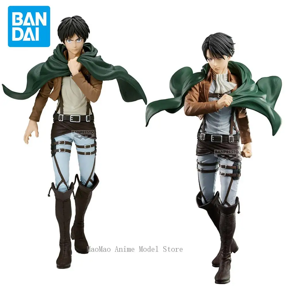 

Original Genuine Banpresto Attack on Titan Eren Jaeger Rivaille Ackerman 27 Action Figure Anime PVC Model Collectible Toys