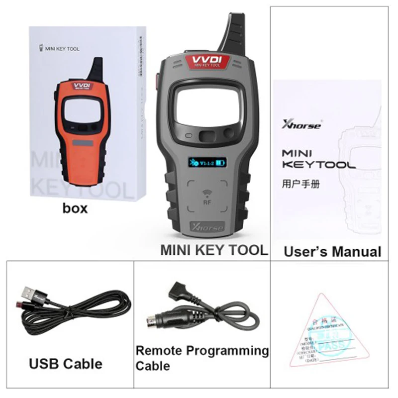 Xhorse-Programmateur de Clé à Distance de Voiture 96 Bits Gratuit, 48-Clone avec Super Puce 4D 4C/ID48, Puce VVDI, Mini Outil, Pigments KD