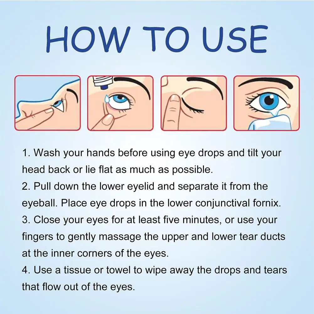 10/5/3/1pcs 흐린 시력 개선 안약 안구 건조 가려움증 완화 붉은 눈 방울 시력 개선 안약 건강 관리