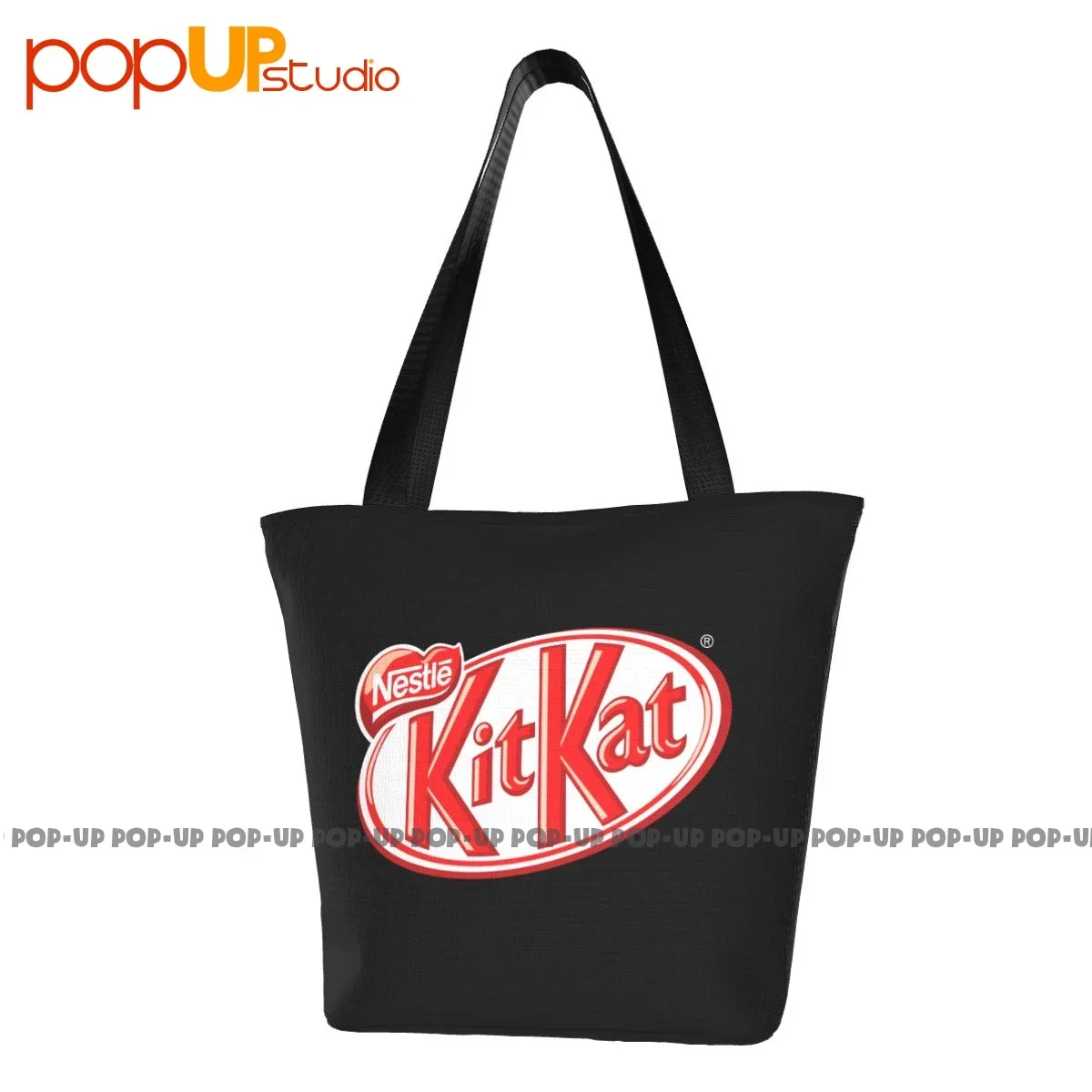 Nestle Kitkat Logo Schokolade Waffel lustige Handtaschen Lunch Bag Einkaufstasche Trage tasche