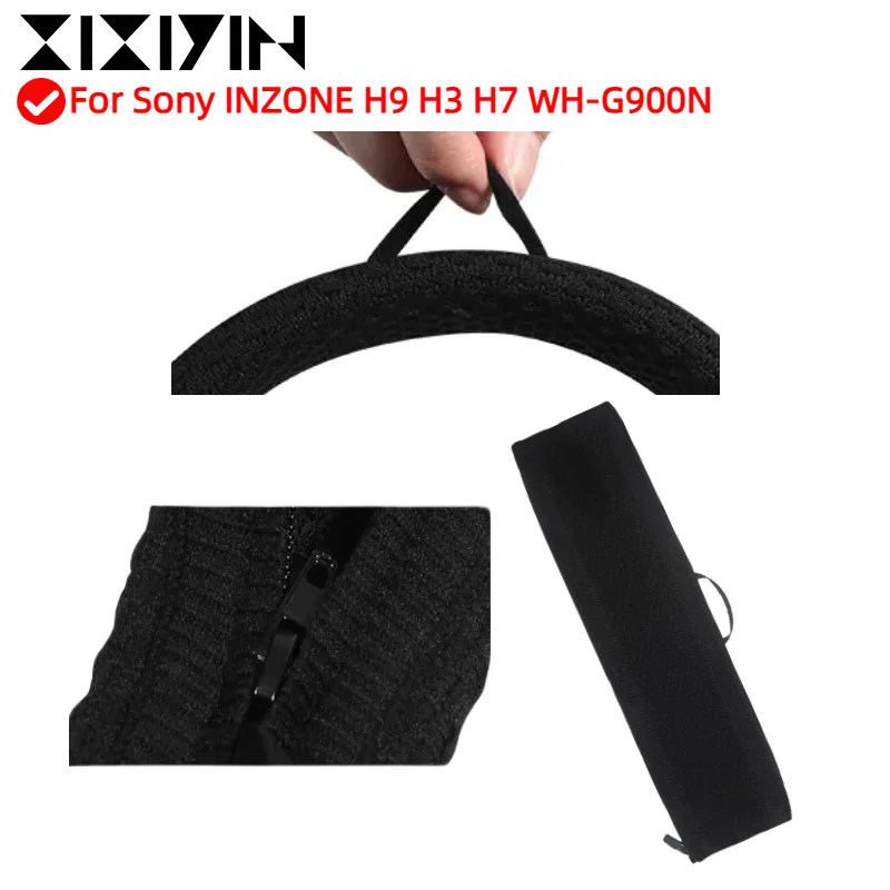 

XIXIYIN Zipper head beam knitted fabric protective cover can be washed with water For Sony INZONE H9 H3 H7 WH-G900N Headphones