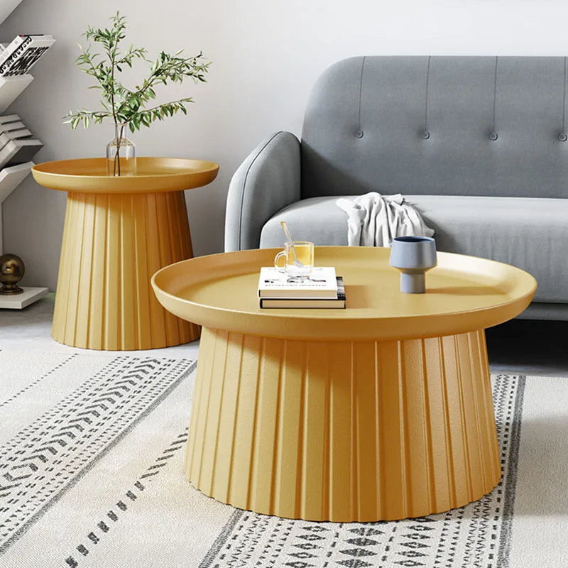 

Modern Coffee Tables Living Room Furniture Sofa Side Table Balcony Furniture Tea Table Home Accessories Plastic Circular Table