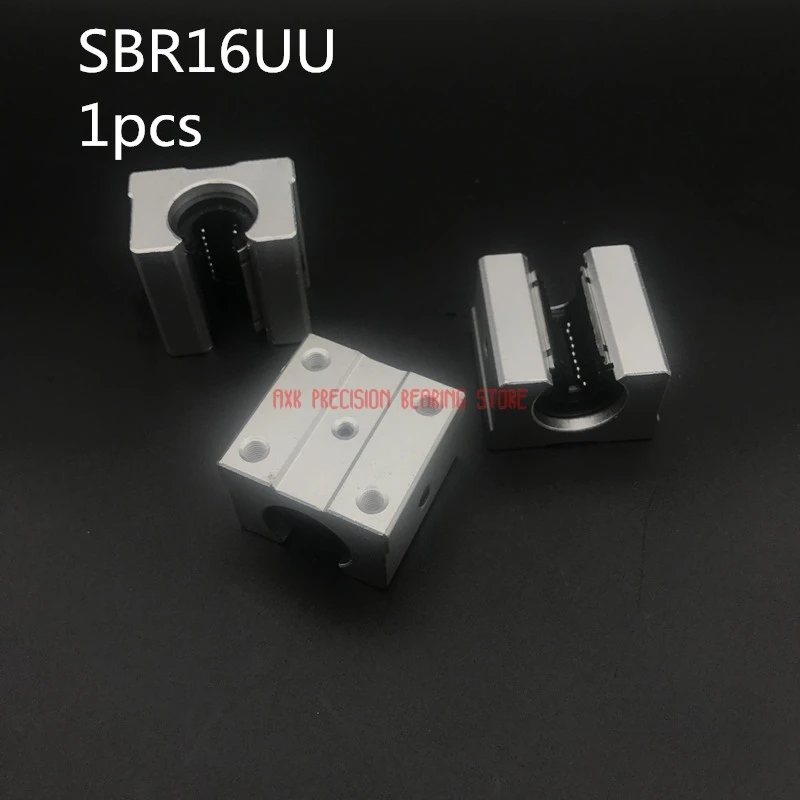 

Limited AXK Cnc Router Parts Linear Rail Hot Sale 1pc Sbr16uu 16mm Linear Ball Bearing Block Cnc Router Sbr16