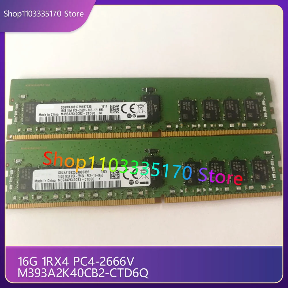 

Server Memory for Samsung 16G 1RX4 PC4-2666V M393A2K40CB2-CTD6Q,1 piece