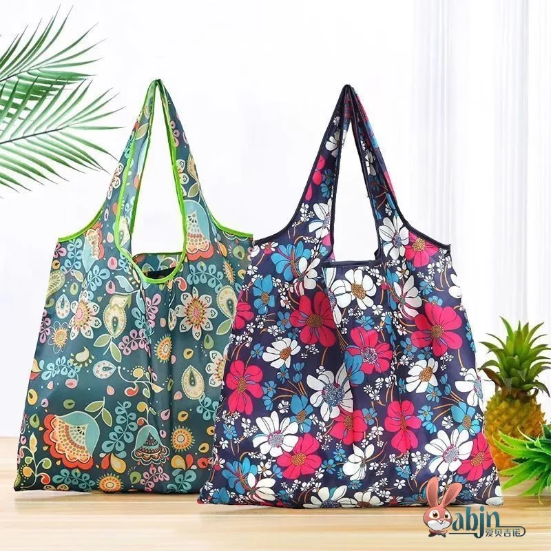 Large Capacity Portable Shopping Bag Environmentally Friendly Foldable Handheld Vegetable Buying Storage Waterproof Bag