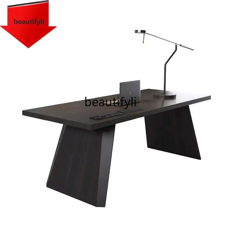 

a55 итальянский минималистичный письменный стол для гостиной, домашний кабинет, офисный компьютерный стол, гостиная