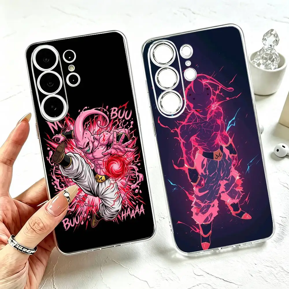 N-Majin B-Buu Anime Dragons  Phone Case Transparent Silicone Soft For Samsung S25,S24,S21,S22,S23,S30,Ultra,S20,Plus,Fe