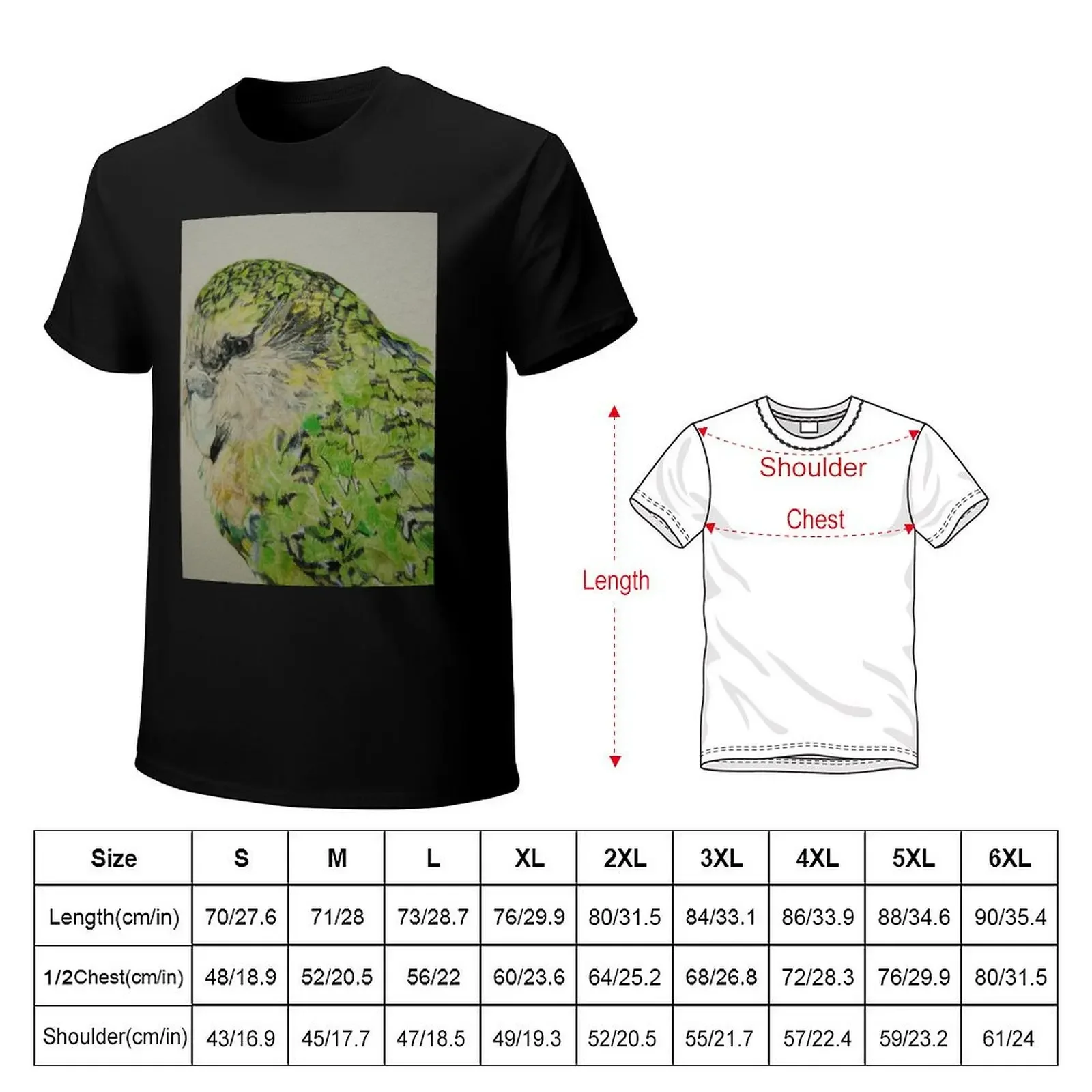 Kakapo T-shirt customs design your own plain graphics mens t shirt