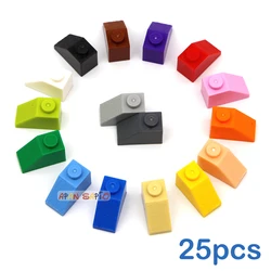 25pcs/lot DIY Blocks Building Bricks Slope 1X1 Educational Assemblage Construction Toys for Children Size Compatible With Brand