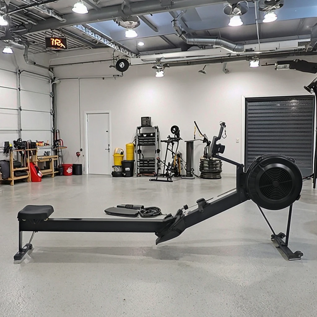 Air Rower, Aluminum Frame, 4.6kg Flywheel, 8/16 Levels, Digital
