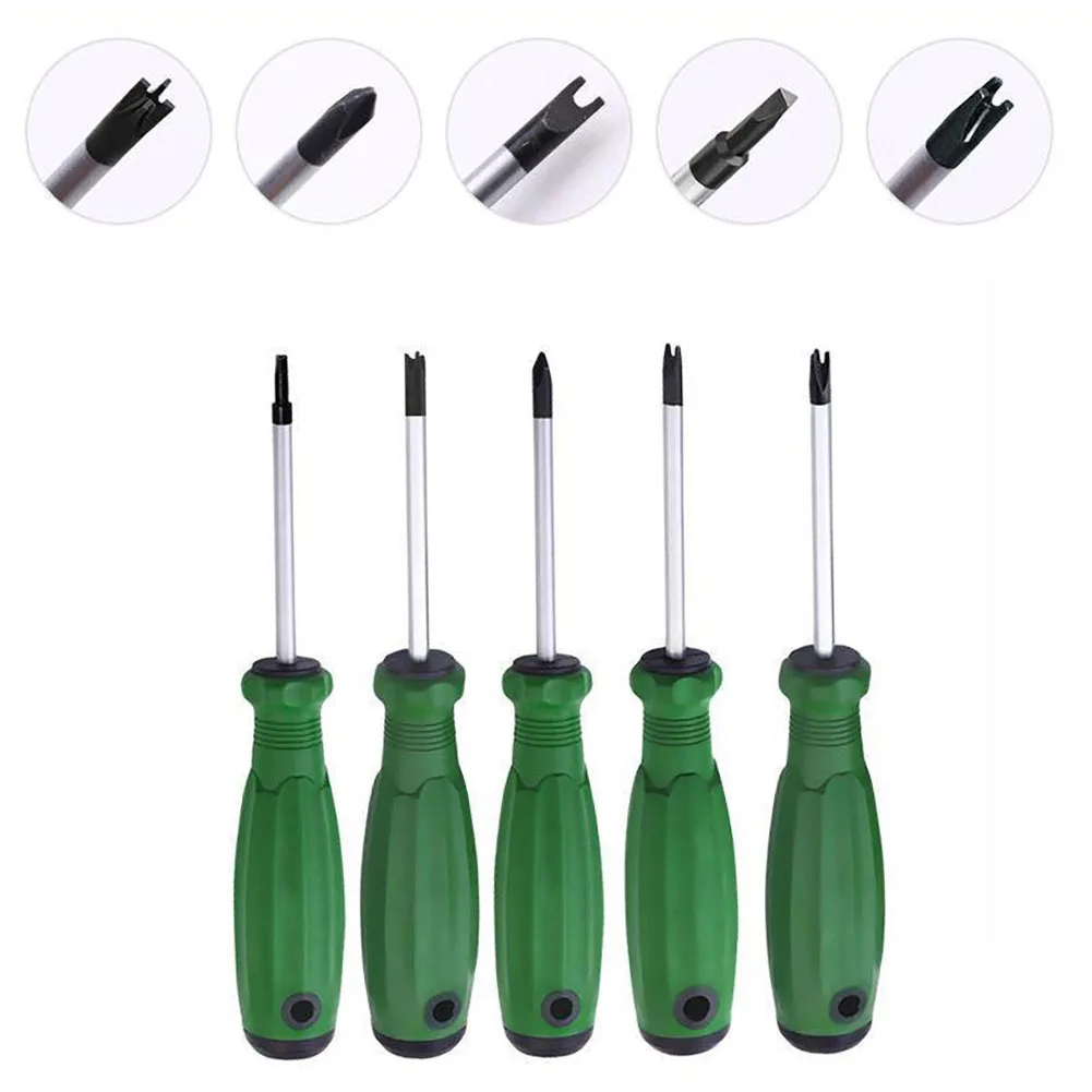5PCS Kit Magnetic Screwdriver Set With U Y Triangle Heads And Ergonomic Non-Slip Handle For Home And Workshop Repairs Tools