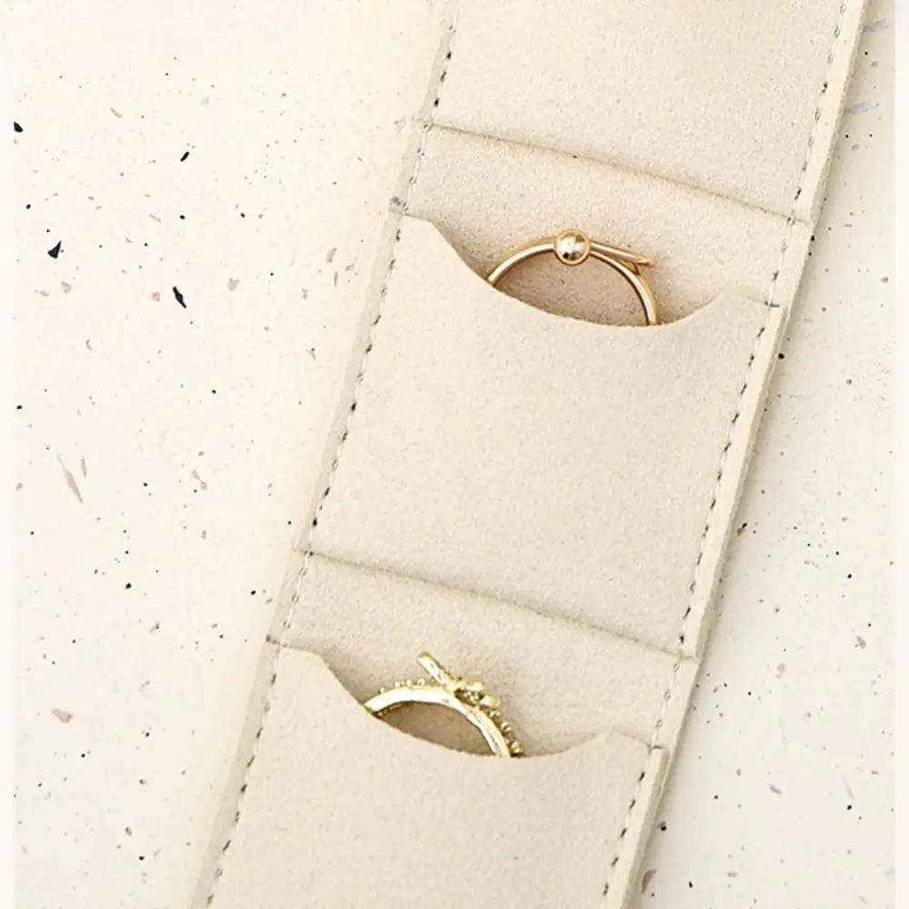 Light Luxury Velvet Jewelry Display Bag Container Storage Case Necklace Ring Packing Bag Foldable Earrings Organizer Women