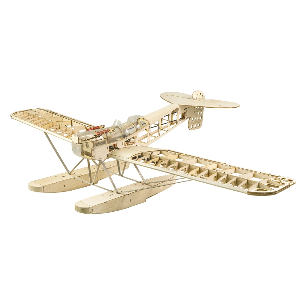 DW Hobby S26 Hansa-Brandenburg W.29 1,4M Balsa-Bausatz – 55 Zoll WWI Wasserflugzeug Lasergeschnittenes Holz-RC-Flugzeug – Detail 6