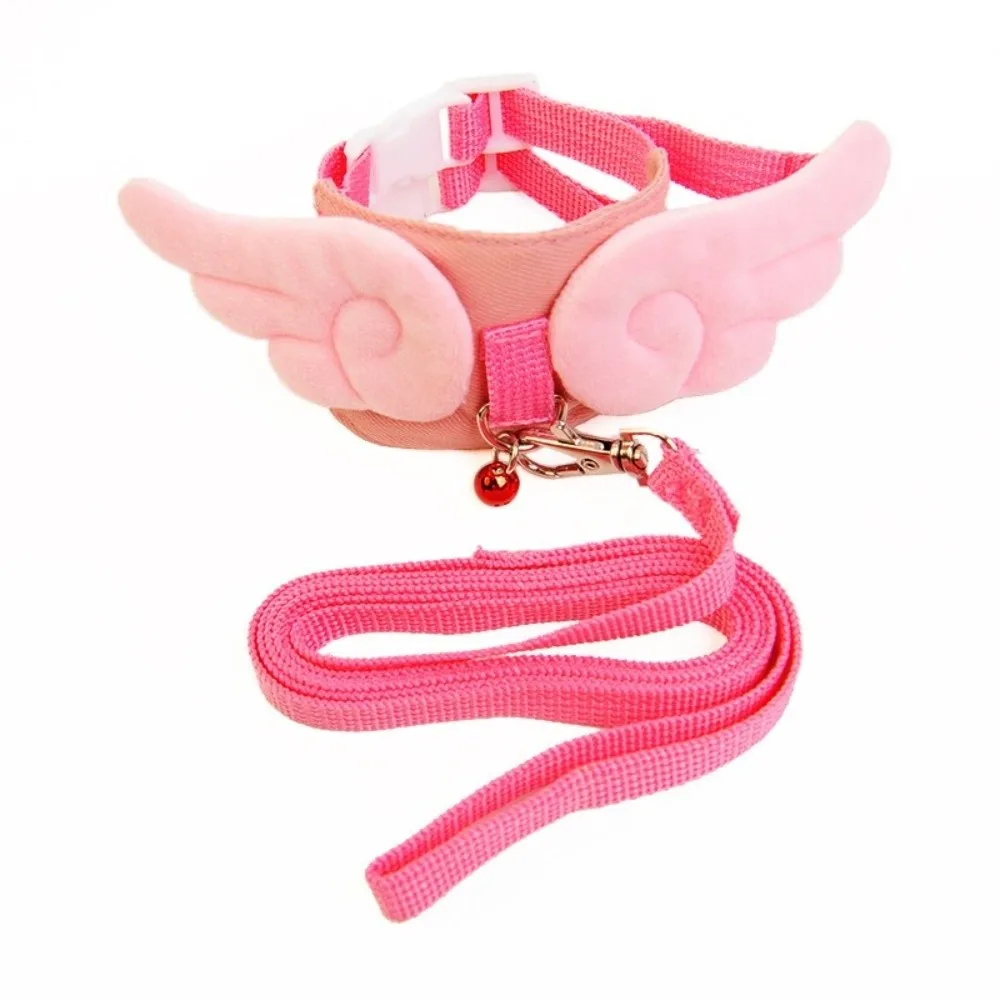 Adjustable Ferret Traction Harness Cartoon Comfortable Guinea Pig Chest Strap with Bell Escape-Proof Pet Traction Rope Adventure - view 4