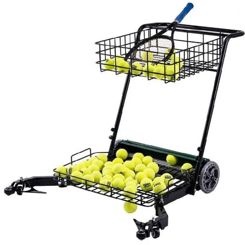 Movable Aluminum Alloy Steel Automatic Tennis Ball Picker With Wheels