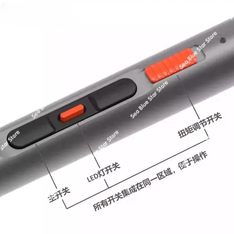 Three-speed torque adjustment, electric screwdriver, mobile phone repair, laptop, glasses removal, watch camera with drill bit