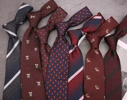 New Style Fashion Men's Tie 8cm Blue Necktie Green Striped Silk Gravatas For Men Paisley Floral Fit Wedding Workplace Neckwear