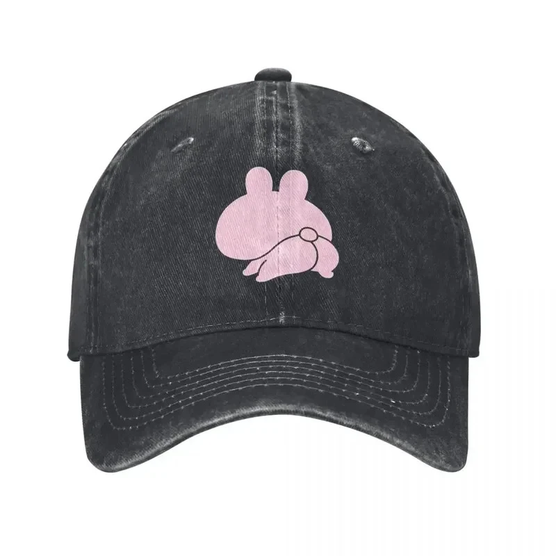 Retro Style Asamimichaan Baseball Caps with a Worn Look, Soft Unstructured Snapback Hat, Adorable Asamimi Design