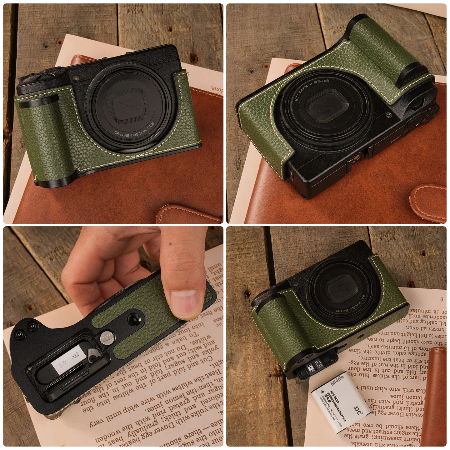 Camera protective case for Ricoh GR3 grip style protective case GR3x HDF camera bag base shoulder strap accessories
