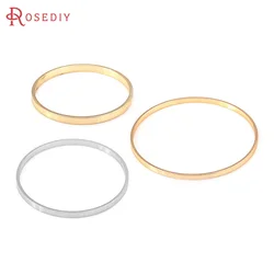 25MM 30MM 40MM 18K oro colore ottone anelli chiusi rotondi gioielli fai da te di alta qualità che fanno forniture orecchini accessori per le donne