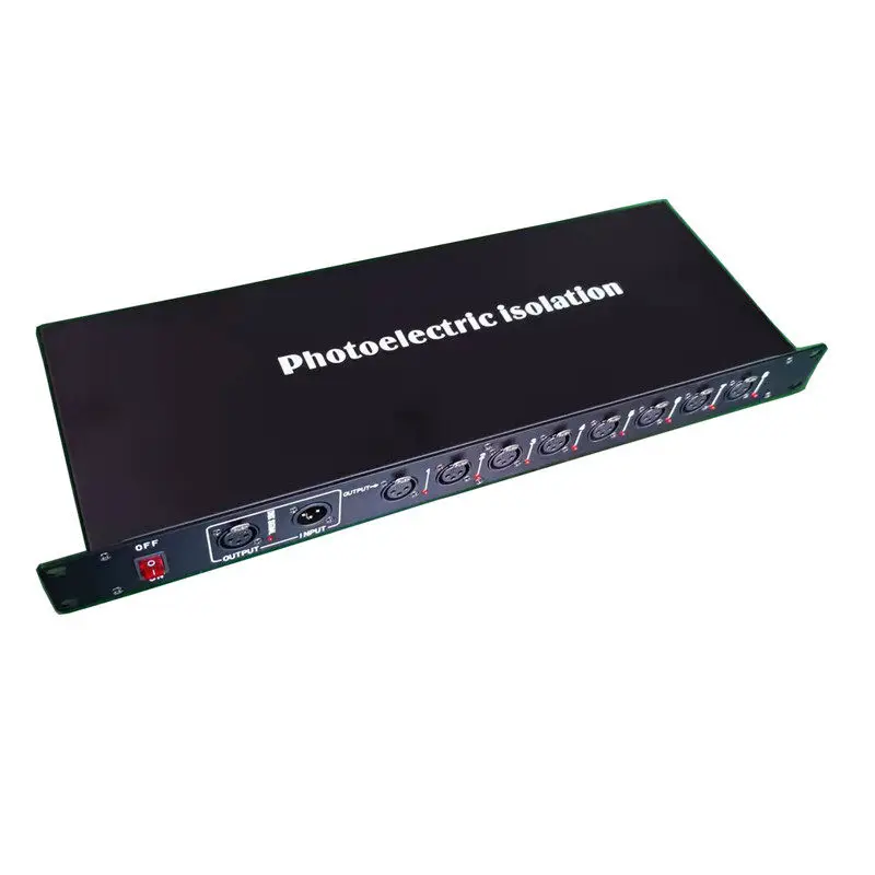 Light 8-way signal amplifier dmx512 signal distribution expander photoelectric isolation 4-way