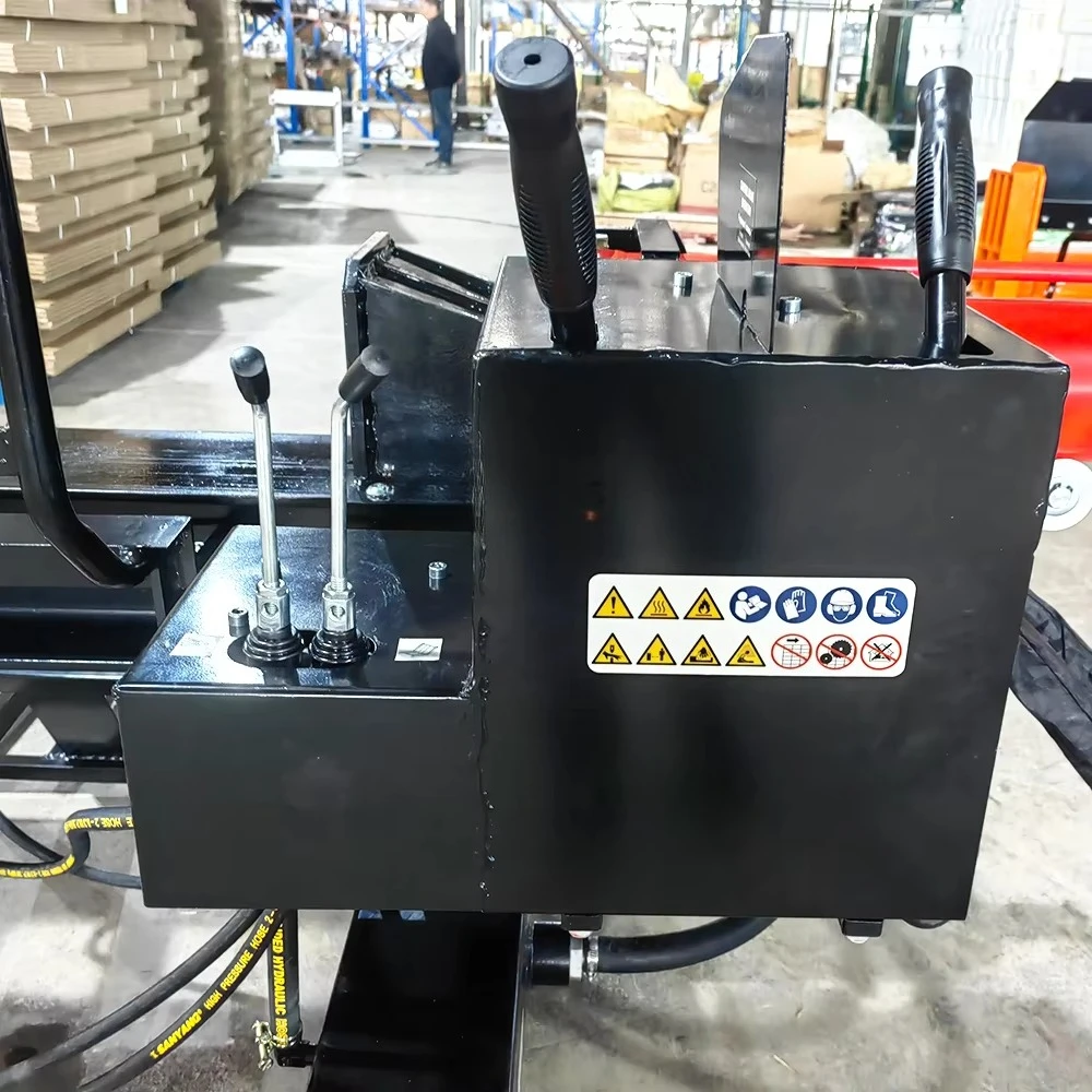 YG-Customized 35 Ton Professional Wood-Working Forest Timber Wood Log Splitter With Hydraulic Log Lifter Arm
