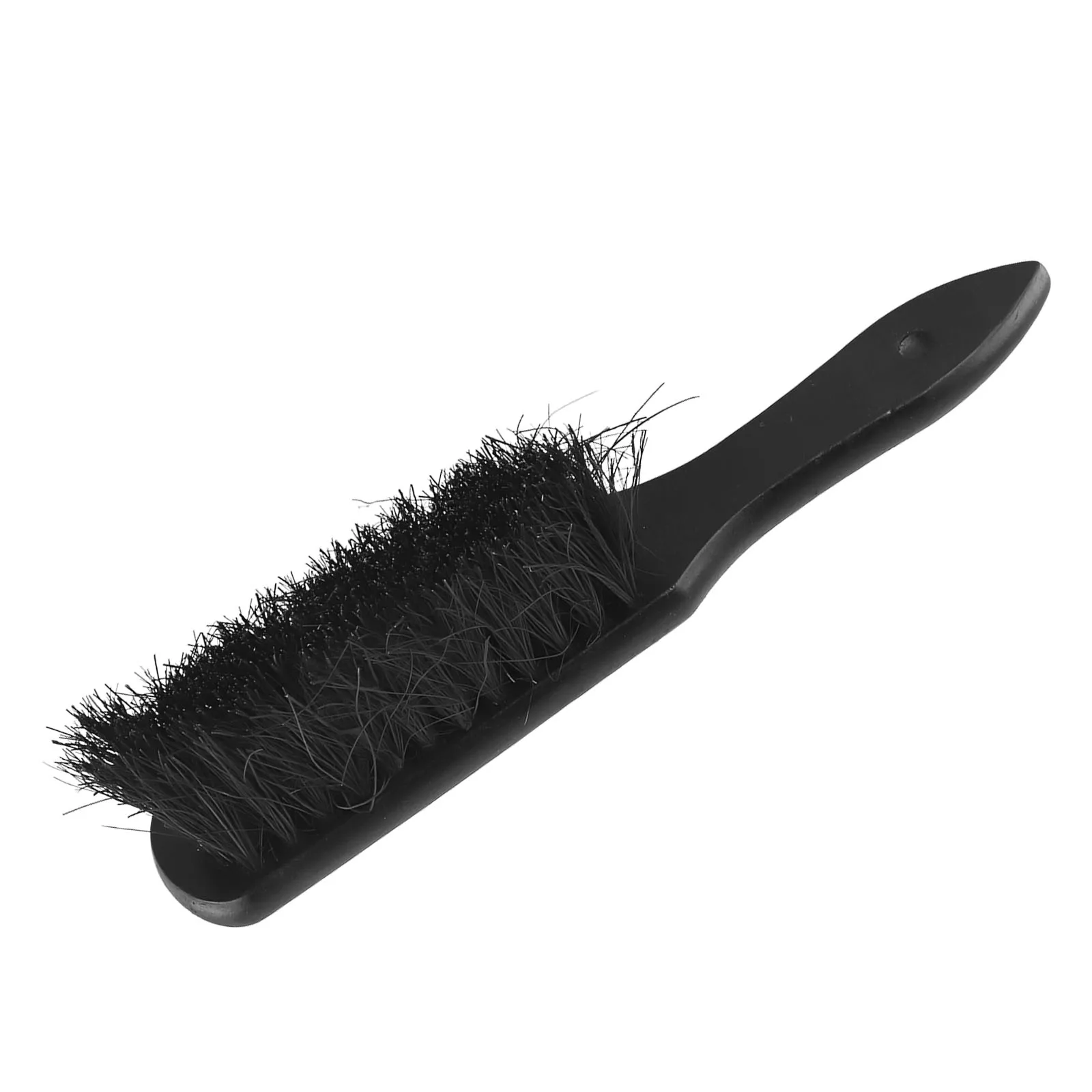 

New Home Stoves Fireplace Brush Wooden Handle Coconut Palm Bristles Fireside Shape Tool Useful Accessories Black