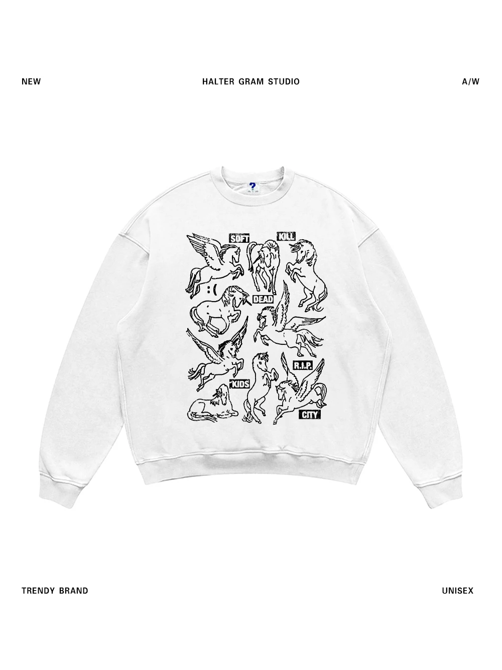 

Американский винтажный свитшот оверсайз в стиле High Street с круглым вырезом, модный брендовый топ, удлиненная хлопковая куртка в стиле Ins