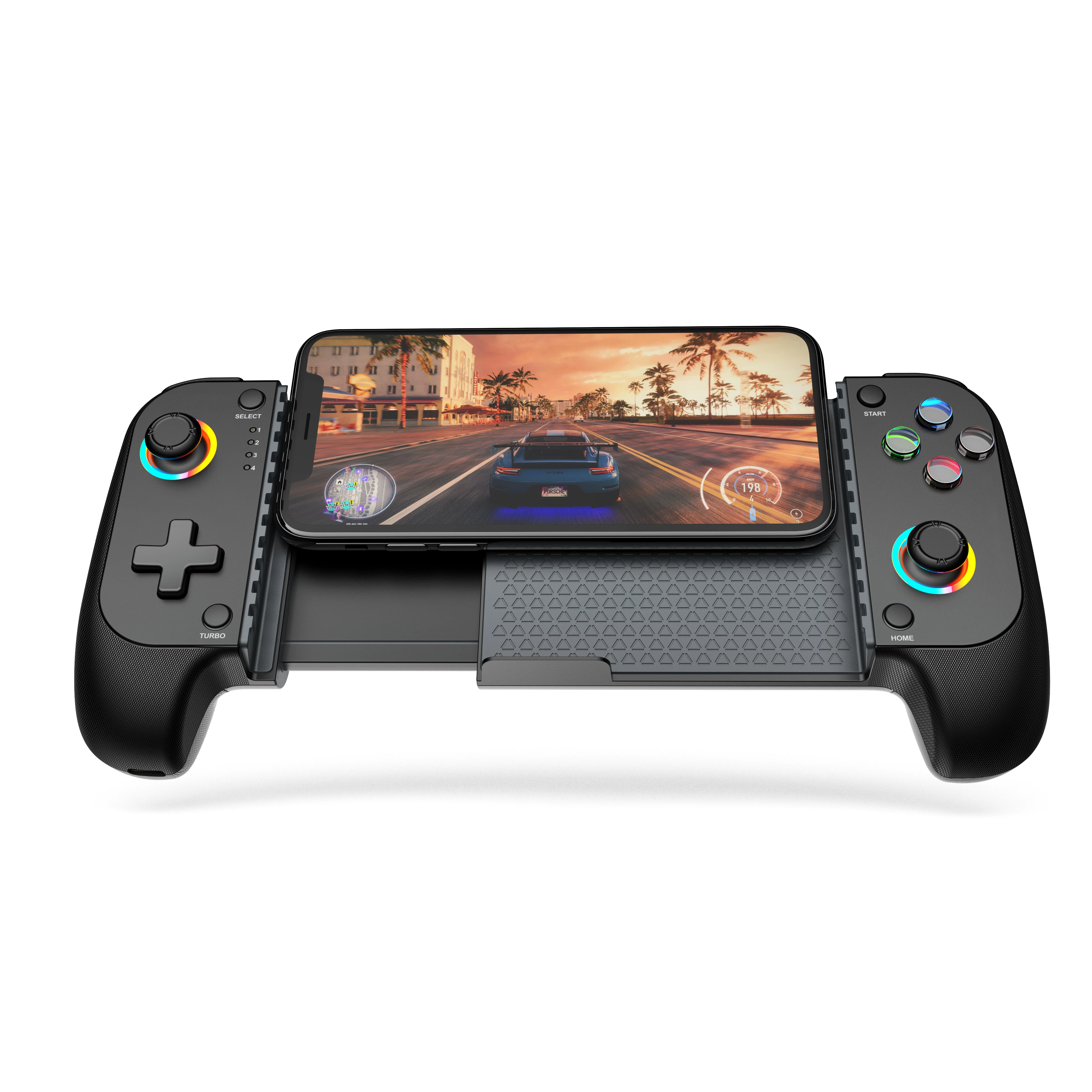 وحدة تحكم ألعاب الهاتف المحمول لأجهزة iPhone وAndroid مع ضوء RGB، تدعم Play PS Remote Play، Xbox Cloud والمزيد