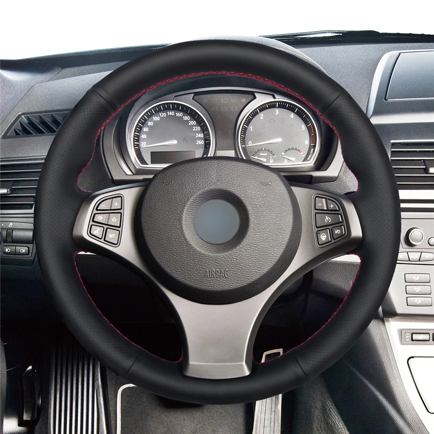 

Hand-Stitch Non-slip Suede Leather Car Steering Wheel Cover for BMW E83 X3 2009 2010 iInterior Accessories