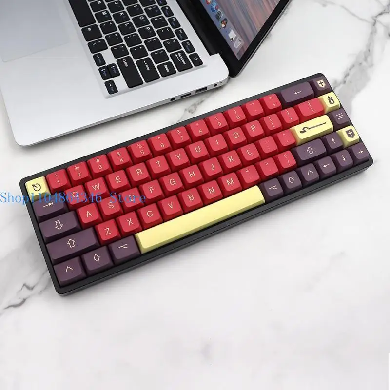 652F Thick PBT Keycap Dye Subbed 130 Keys Keycaps For Mechanical Cherry MX Switches