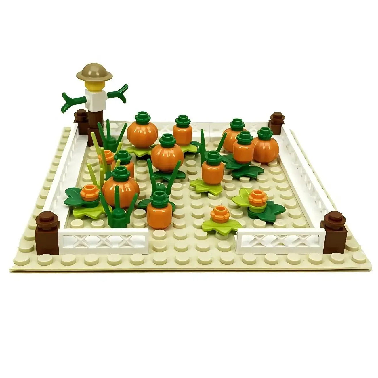 MOC Bricks Farm Decoration Model Vegetable tomato pumpkin Building Blocks Kid Educational Toy DIY Blocks Toys Birthday Gift