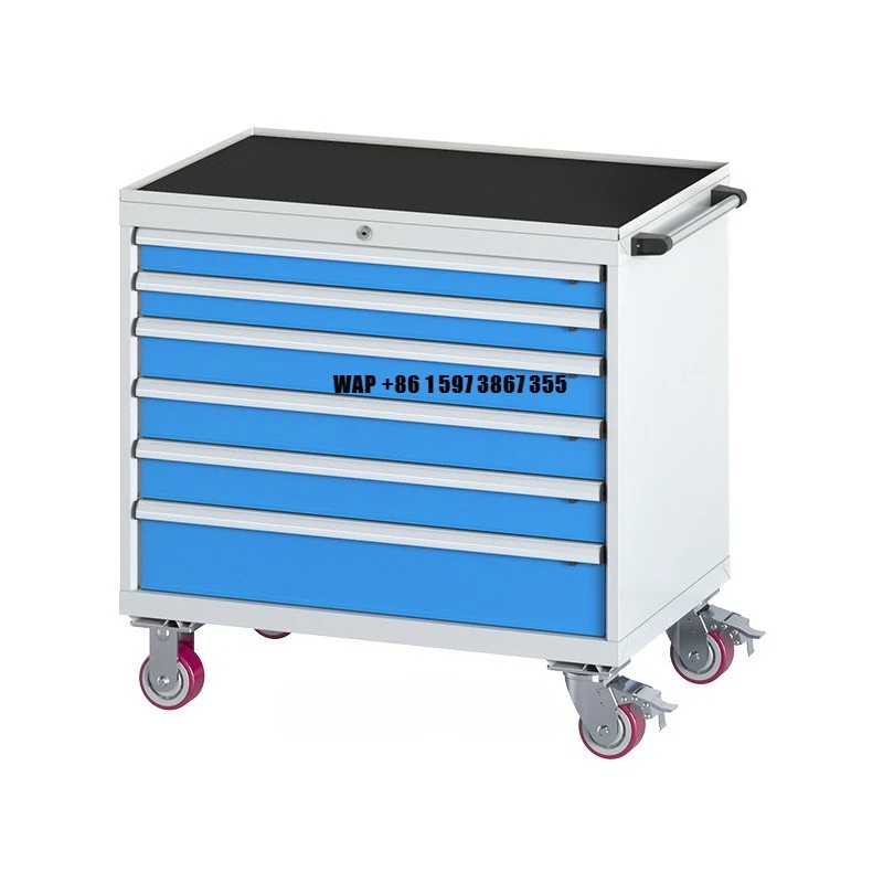 Rolling Box Heavy Duty Stainless Steel Tool Chest 6 Drawers Tool Box Chest With Wheels